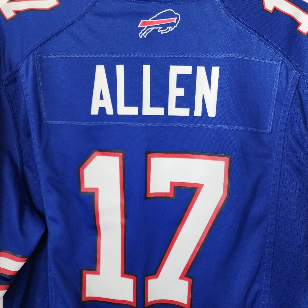 Buffalo Bills Nike Blue NFL Jersey Josh Allen 17 Blue Home Size Medium - Picture 9 of 9